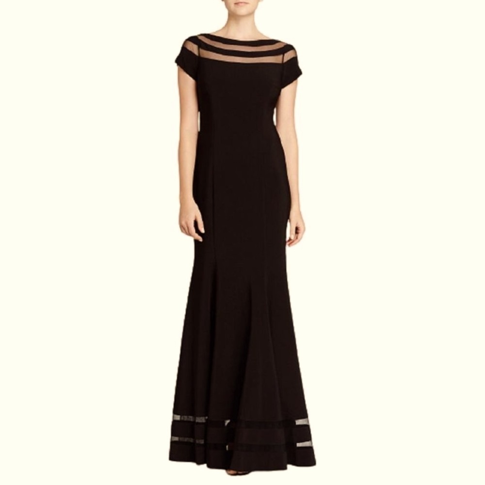 Js Collections Womens Illusion Panel Mermaid Gown… - image 2